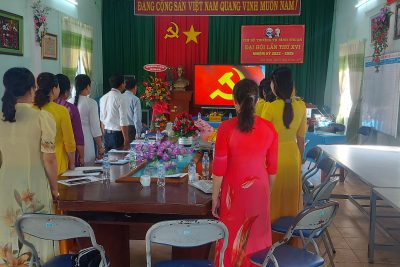 Chi bộ Trường TH Bình Thuận tổ chức thực hiện Đại hội lần thứ XVI nhiệm kì 2022 – 2025